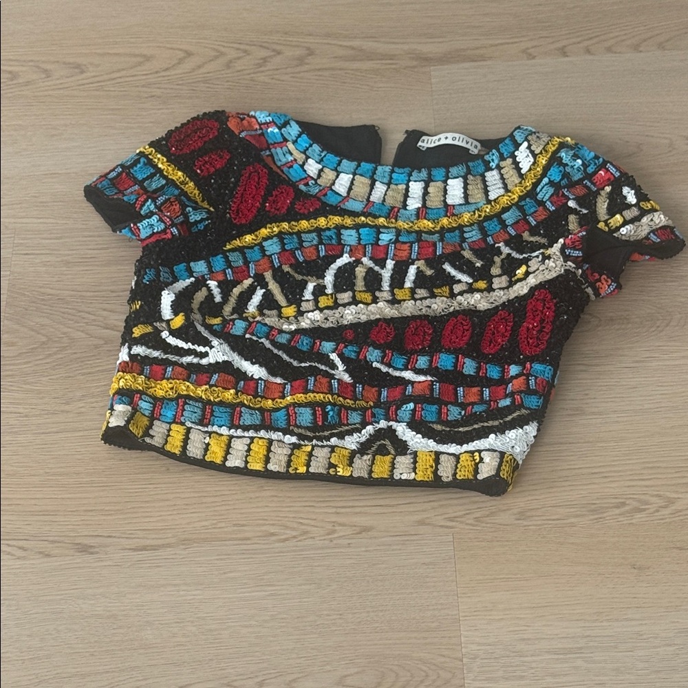 Colorful Beaded Top